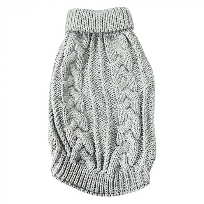 Pulover Călduros Gri pentru Bichon 35 cm – Confort și Stil în Sezonul Rece