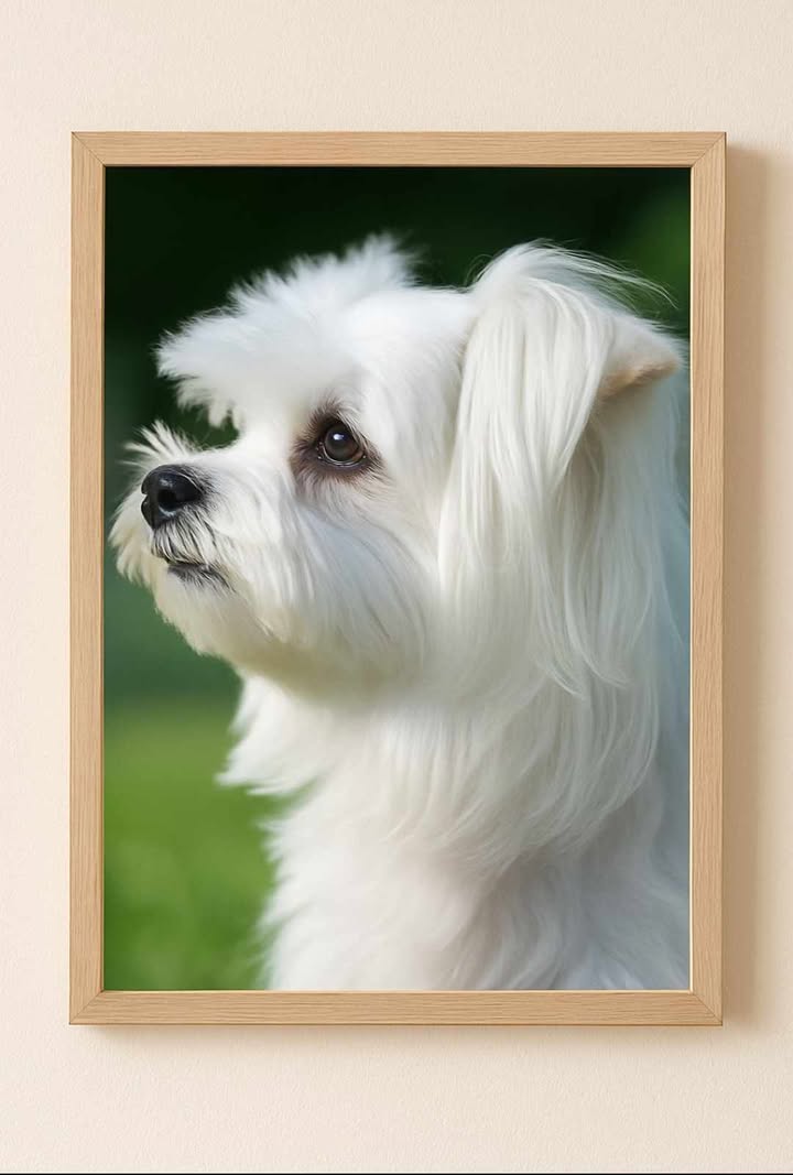 poza din profil cu bichon