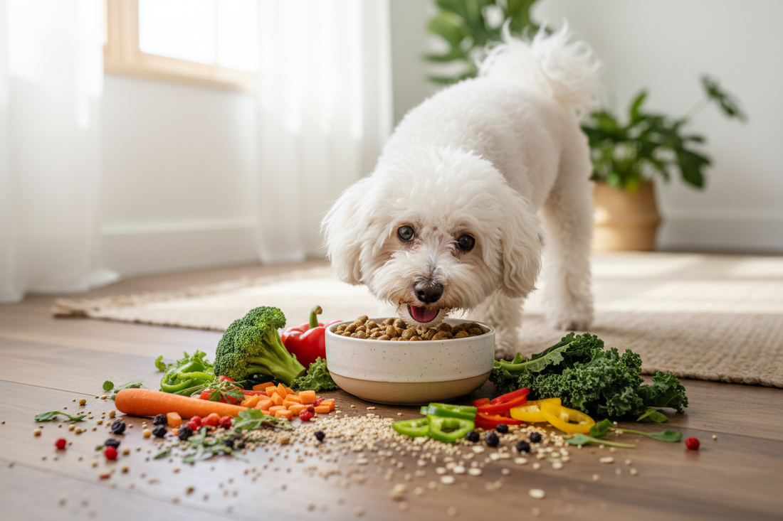 bichon care mananca mancare organica