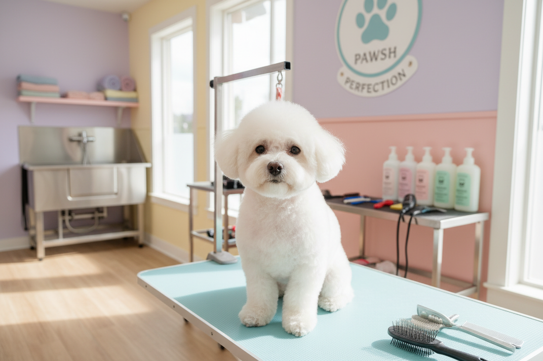 bichon coafura in salon