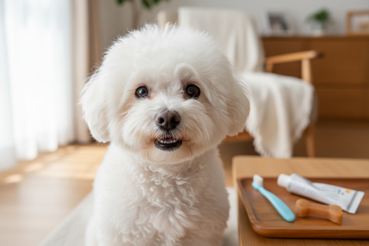bichon with dental issues