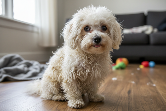 bichon cu blana incalcita